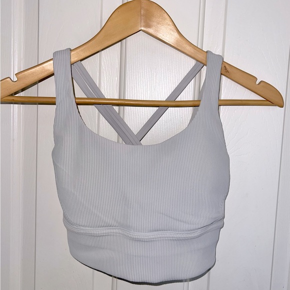 Lululemon 🍋 Energy Longline Bra Ribbed Luxtreme Size 6 - Picture 4 of 12